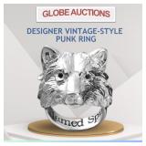 DESIGNER VINTAGE-STYLE PUNK RING