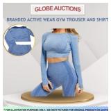 BRANDED ACTIVE WEAR GYM TROUSER AND SHIRT (S)