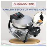 HAMILTON BEACH FLIP WAFFLE MAKER (TESTED/WORKING)