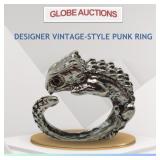 DESIGNER VINTAGE-STYLE PUNK RING