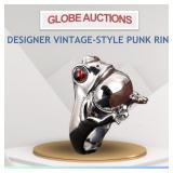 DESIGNER VINTAGE-STYLE PUNK RING