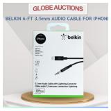 BELKIN 6-FT 3.5mm AUDIO CABLE FOR IPHONE