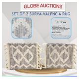SET OF 2 SURYA VALENCIA RUG