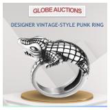 DESIGNER VINTAGE-STYLE PUNK RING