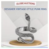 DESIGNER VINTAGE-STYLE PUNK RING