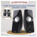 LOOKS NEW CYBER ACOUSTICS POWERED SPEAKER SYSTEM