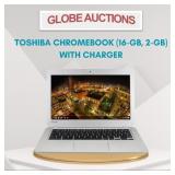 TOSHIBA CHROMEBOOK(16-GB, 2-GB)+CHARGER+WARRANTY