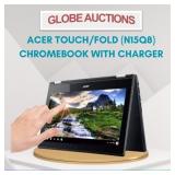 ACER TOUCH/FOLD(N15Q8) CHROMEBOOK+CHARGER+WARRANTY