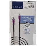 INSIGNIA 15-FT SUBWOOFER CABLE