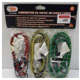6-PCS ASSORTED ELASTIC BUNGEE CORD (12"x18"x24")