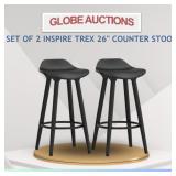 SET OF 2 INSPIRE TREX 26" COUNTER STOOL (MSP:$365)