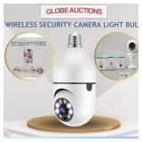 WIRELESS SECURITY CAMERA LIGHT BULB