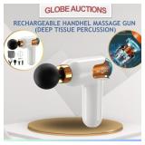 RECHARGEABLE MASSAGE GUN  (DEEP TISSUE PERCUSSION)