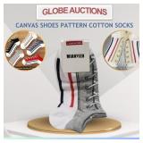 CANVAS SHOES PATTERN COTTON SOCKS