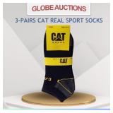 3-PAIRS CAT REAL SPORT SOCKS (SIZE:10-13)