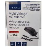 INSIGNIA MULTI-VOLTAGE AC ADAPTER W/ 4.9 FT CORD