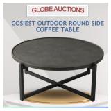 COSIEST OUTDOOR ROUND SIDE COFFEE TABLE(MSP:$307)