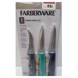 FARBERWARE 3-PIECES PARING KNIFE SET