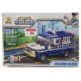 136-PCS 2-IN-1 CITY POLICE BUILDING BLOCK TOY
