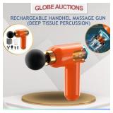 RECHARGEABLE MASSAGE GUN  (DEEP TISSUE PERCUSSION)