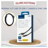 INSIGNIA 3-FT USB TO USB-C CHARGE & SYNC CABLE