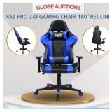 NAZ PRO 2-D GAMING CHAIR 180ï¿½RECLINE (MSP:$399)