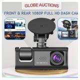 FRONT & REAR 1080P FULL HD 3-CHANNEL DASH CAMERA