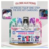 NEW 54-PIECES TULIP ONE STEP TIE-DYE KIT CAROUSEL