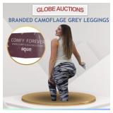 BRANDED CAMOFLAGE GREEN LEGGINGS (PLUS SIZE)