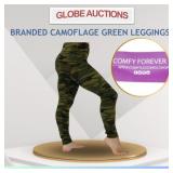 BRANDED CAMOFLAGE GREEN LEGGINGS (PLUS SIZE)