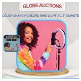 COLOR-CHANGING SELFIE RING LIGHT(10.2" DIAMETER)