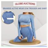 BRANDED ACTIVE WEAR GYM TROUSER AND SHIRT (S)