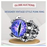 DESIGNER VINTAGE-STYLE PUNK RING