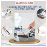 NEW 1CLICK EZ CLEAN MINI MOP FOR SINK/BASIN COUNTR