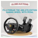 PS-4 FERRARI T80 GAMING WHEEL + PEDAL (MSP:$170)