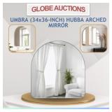 UMBRA(34x36-INCH) HUBBA ARCHED MIRROR (MSP:$229)