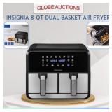 INSIGNIA 8-QT DUAL BASKET AIR FRYER TESTED/WORKING