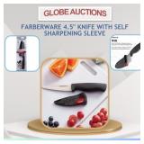 FARBERWARE 4.5" KNIFE W/ SELF SHARPENING SLEEVE