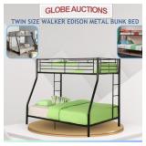 TWIN SIZE WALKER EDISON METAL BUNK BED (MSP:$749)