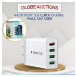 4-USB PORT 3.0 QUICK CHARGE WALL CHARGER