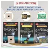 SET OF 3 MOBILE PHONE SIGNAL ENHANCEMENT ANTENNA