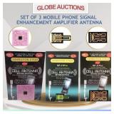 SET OF 3 MOBILE PHONE SIGNAL ENHANCEMENT ANTENNA