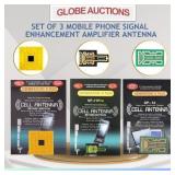 SET OF 3 MOBILE PHONE SIGNAL ENHANCEMENT ANTENNA