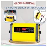 LOOKS NEW 12-V DIGITAL DISPLAY BATTERY CHARGER