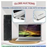 TOSHIBA CHROMEBOOK(16-GB, 2-GB)+KEYBOARD+WARRANTY