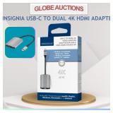 INSIGNIA USB-C TO DUAL 4K HDMI ADAPTER