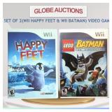 SET OF 2(WII HAPPY FEET + WII BATMAN) VIDEO GAME