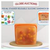 450-ML STASHER REUSABLE SILICONE SANDWICH BAG