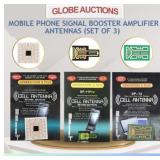 MOBILE PHONE SIGNAL BOOSTER ANTENNAS (SET OF 3)