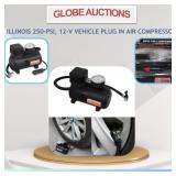 250-PSI, 12-V VEHICLE PLUG IN AIR COMPRESSOR
